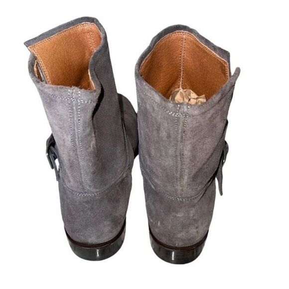 Frye‎ Womens Hannah Engineer Suede Ankle Bootie Boots Gray Size 6B NWOT - Picture 5 of 7